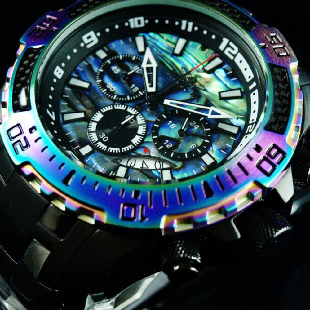 SALE! IRIDESCENT PRO DIVER 52MM!! MUST SEE! NIB!! - Picture 2 of 7
